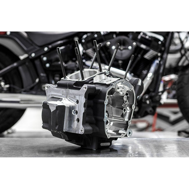 S&S, M8 Touring MK-Series crankcase assembly. Large bore