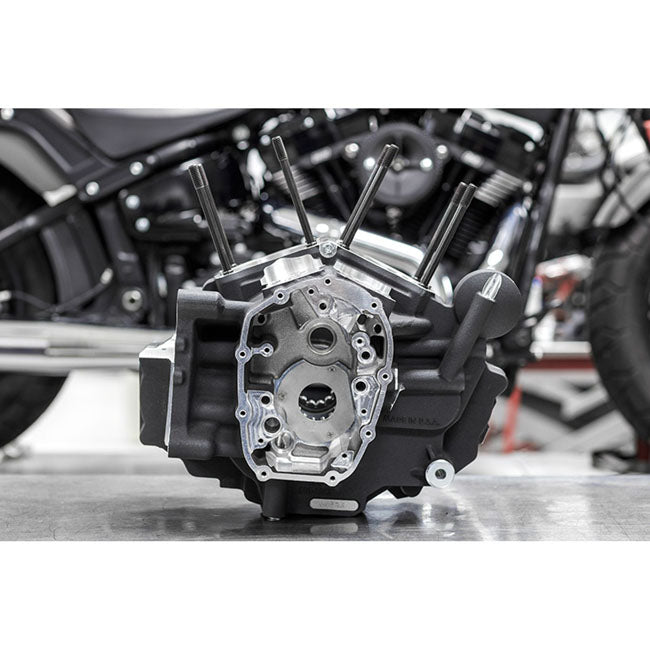 S&S, M8 Touring MK-Series crankcase assembly. Large bore