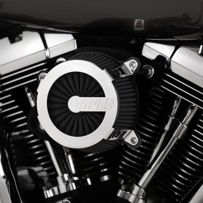 Vance & Hines, Cage Fighter air cleaner assembly. Chrome