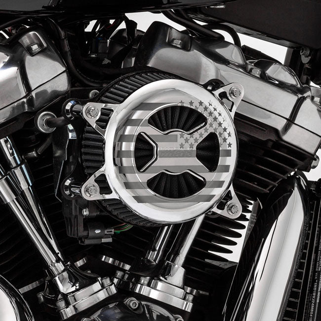 Vance & Hines, VO2 America air cleaner assembly. Chrome