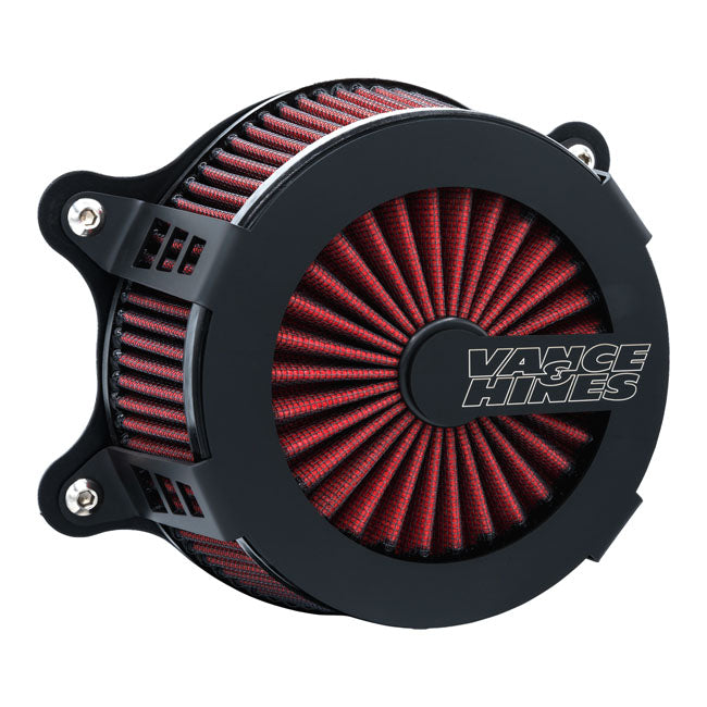 Vance & Hines, VO2 Cage Fighter air cleaner kit. Matte Black