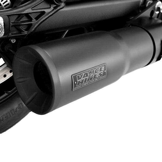 Vance & Hines, 2-1 Hi-Output Slip-On. Black — 25 Indian Scout; Bobber