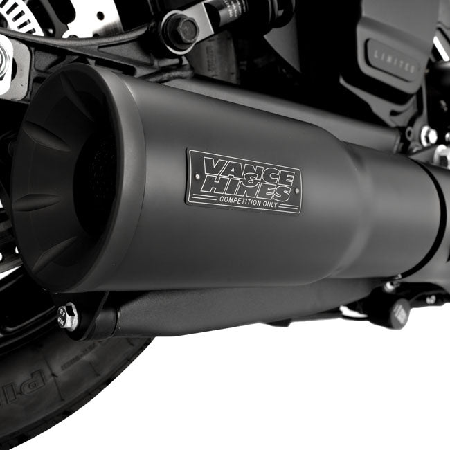 Vance & Hines, 2-1 Hi-Output Slip-On. Black — 25 Indian Scout; Bobber