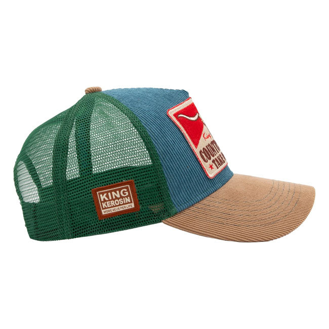 King Kerosin Country Roads cap smoke blue