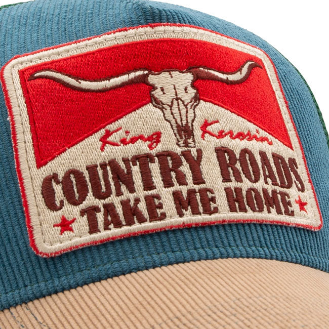 King Kerosin Country Roads cap smoke blue