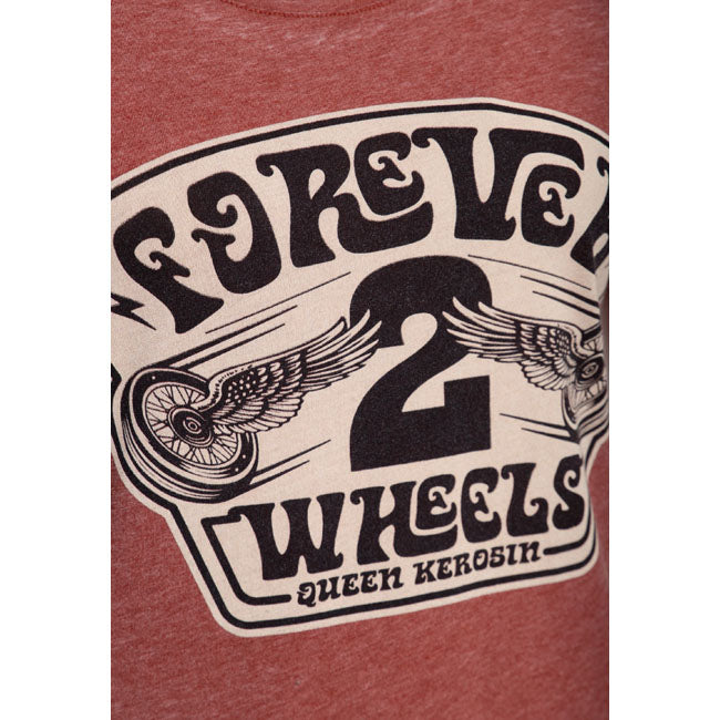 Queen Kerosin Forever 2 wheels t-shirt orange