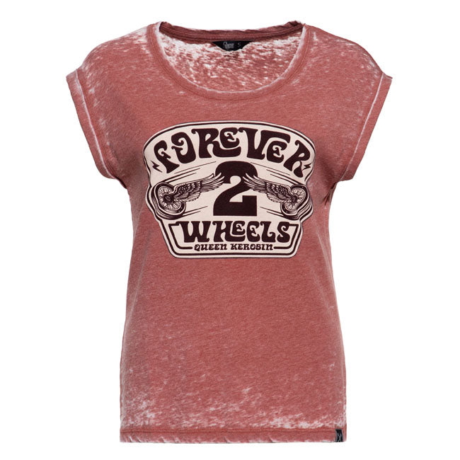 Queen Kerosin Forever 2 wheels t-shirt orange