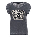 Queen Kerosin Forever 2 wheels t-shirt anthracite