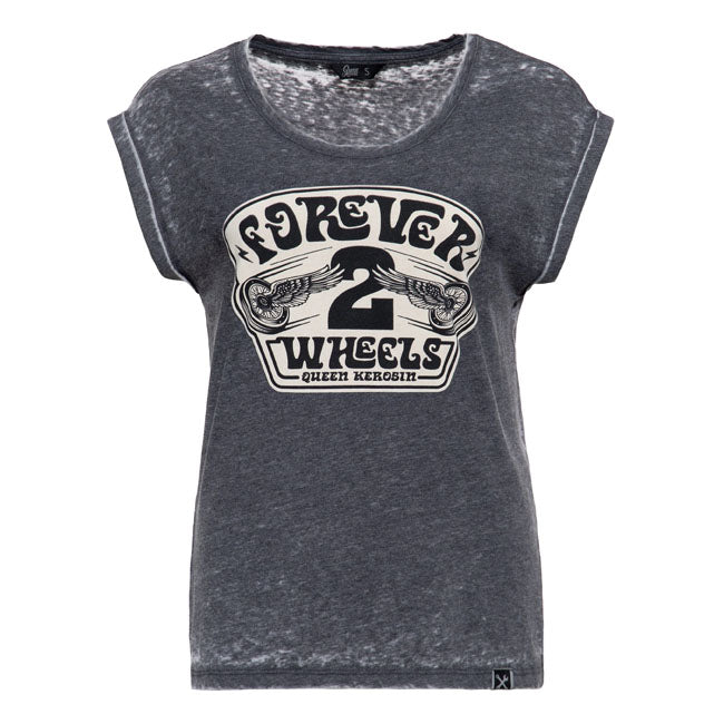 Queen Kerosin Forever 2 wheels t-shirt anthracite