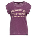 Queen Kerosin Queen of everything t-shirt plum