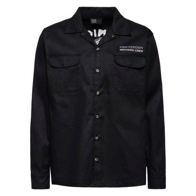 King Kerosin Mechanic Crew shirt black