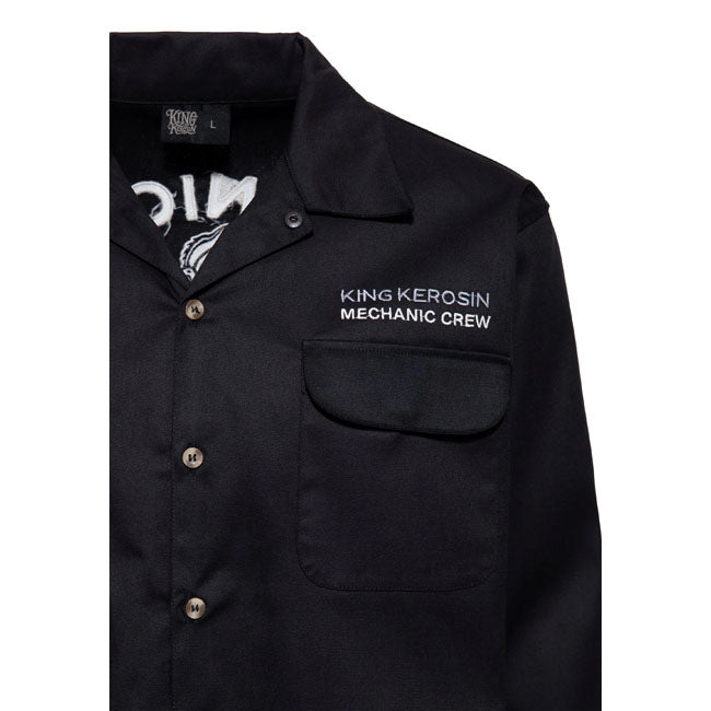 King Kerosin Mechanic Crew shirt black