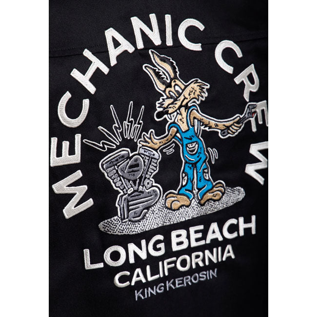 King Kerosin Mechanic Crew shirt black
