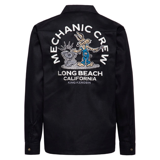 King Kerosin Mechanic Crew shirt black