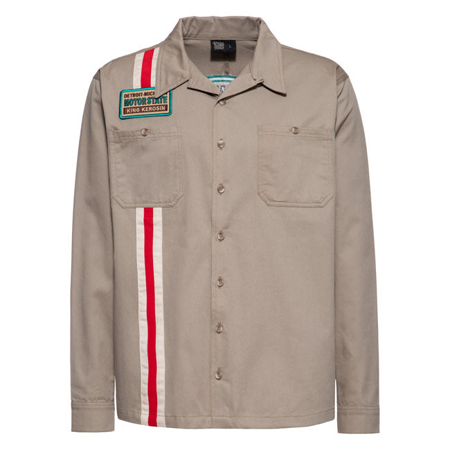 King Kerosin Motorstate shirt khaki