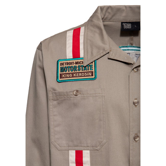 King Kerosin Motorstate shirt khaki