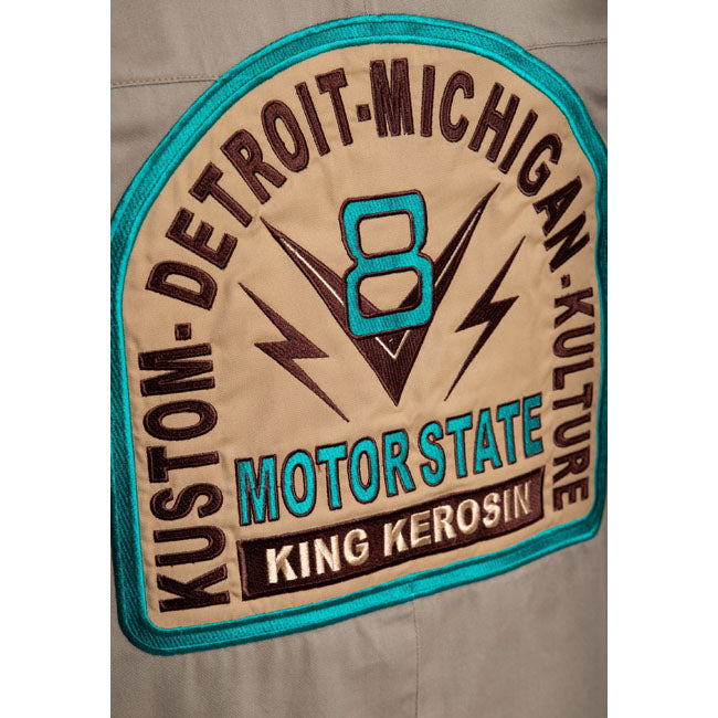 King Kerosin Motorstate shirt khaki