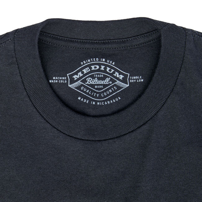 Biltwell Grey shield t-shirt black