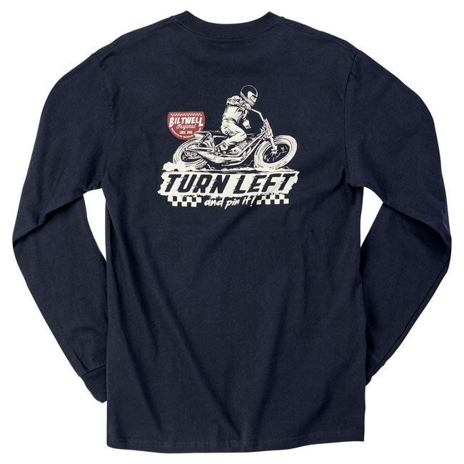 Biltwell Left turn long sleeve t-shirt black