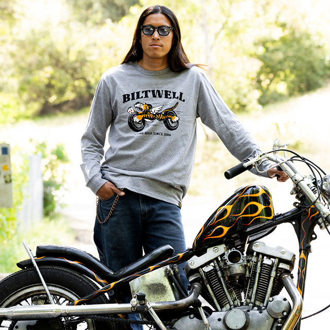 Biltwell Tiger long sleeve graphite