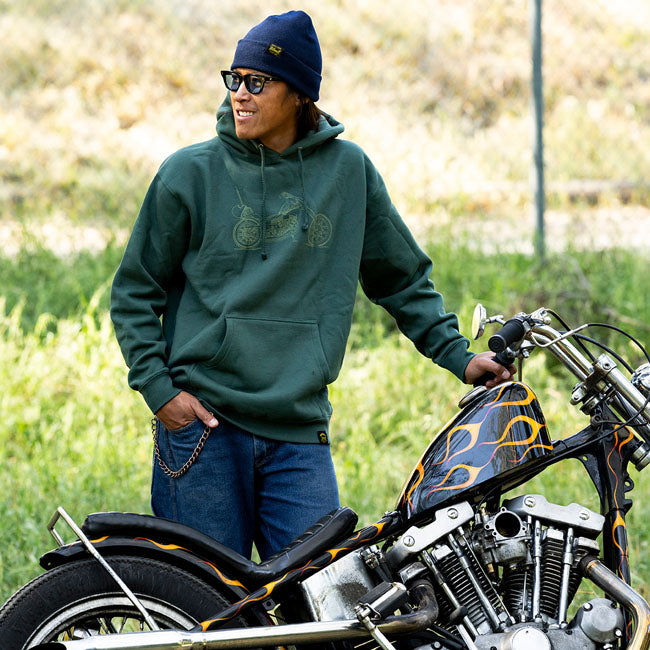 Biltwell Pan hoodie green