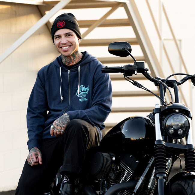Biltwell Anvil beanie black/red