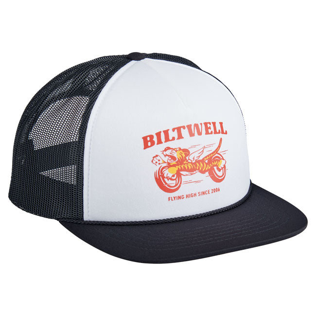 Biltwell Tiger trucker cap black/white