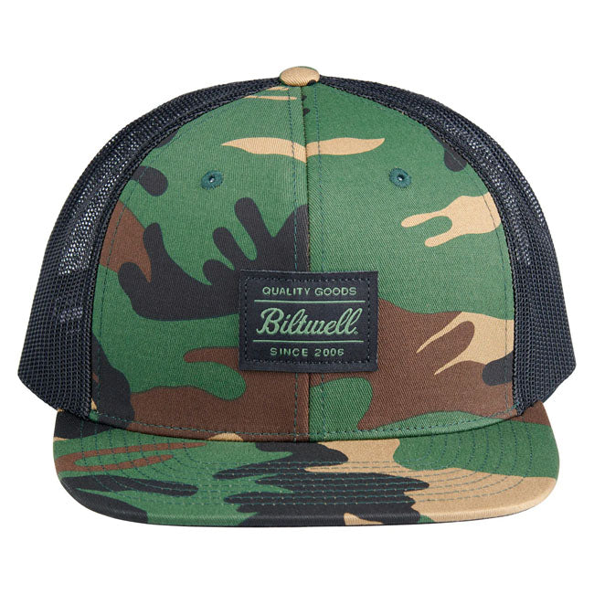 Biltwell Woodland trucker cap camo