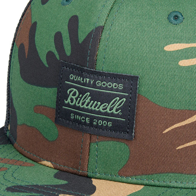 Biltwell Woodland trucker cap camo