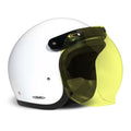 DMD Flip-up bubble visor yellow