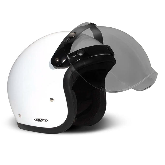 DMD Flip-up bubble visor light smoke