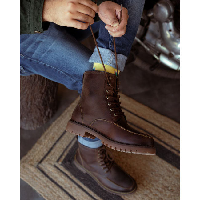 Trip Machine Moc-toe boots mocha