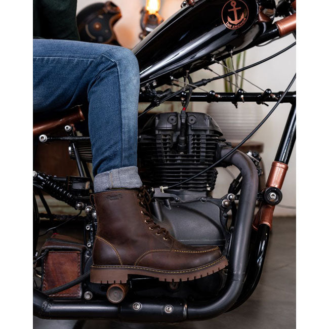 Trip Machine Moc-toe boots mocha