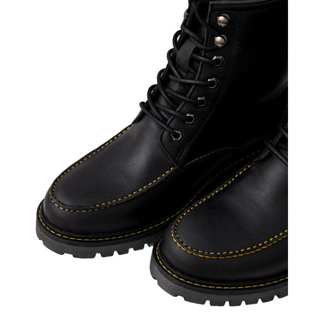 Trip Machine Moc-toe boots black