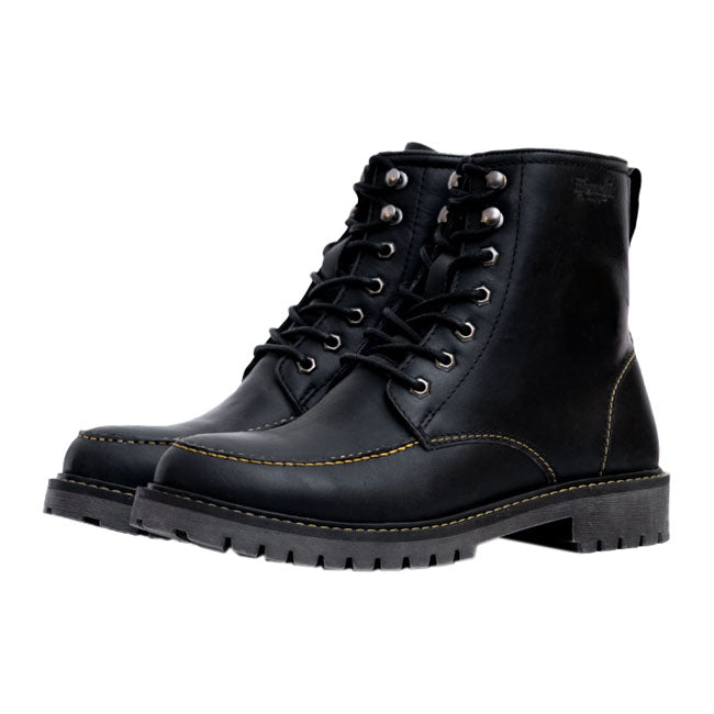 Trip Machine Moc-toe boots black