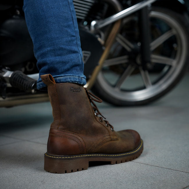 Trip Machine Derby boots Rusty wrangler