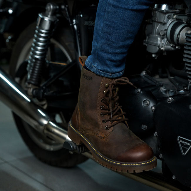 Trip Machine Derby boots Rusty wrangler
