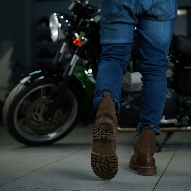 Trip Machine Derby boots Rusty wrangler