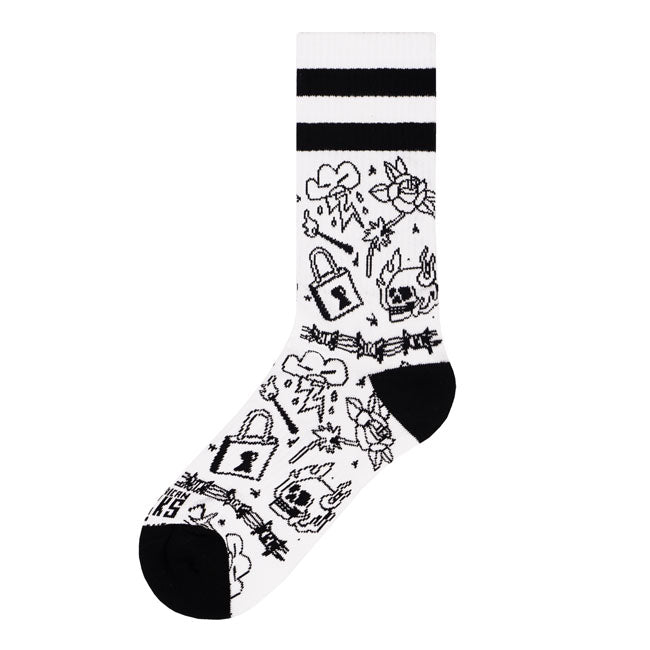 American Socks Burning Rage Mid High socks