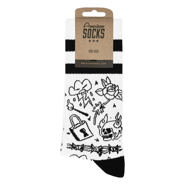 American Socks Burning Rage Mid High socks