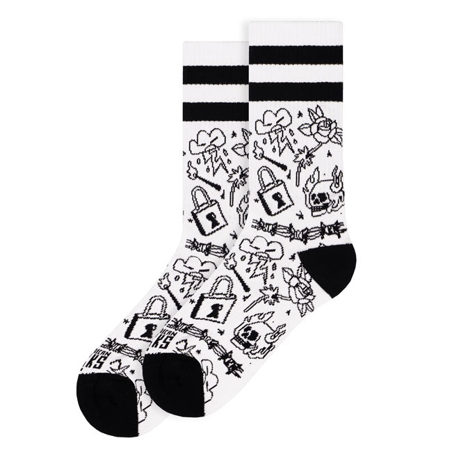 American Socks Burning Rage Mid High socks