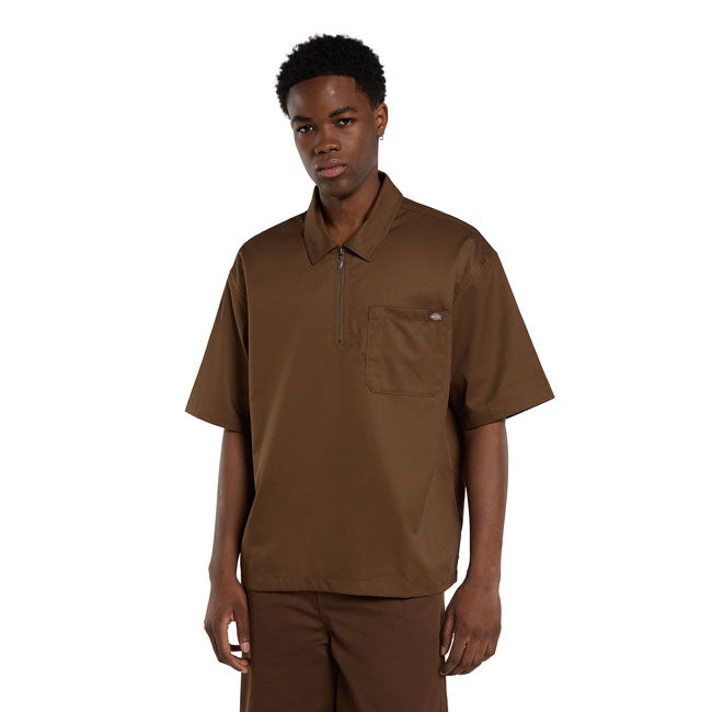 Dickies Cadiz QZ shirt timber brown