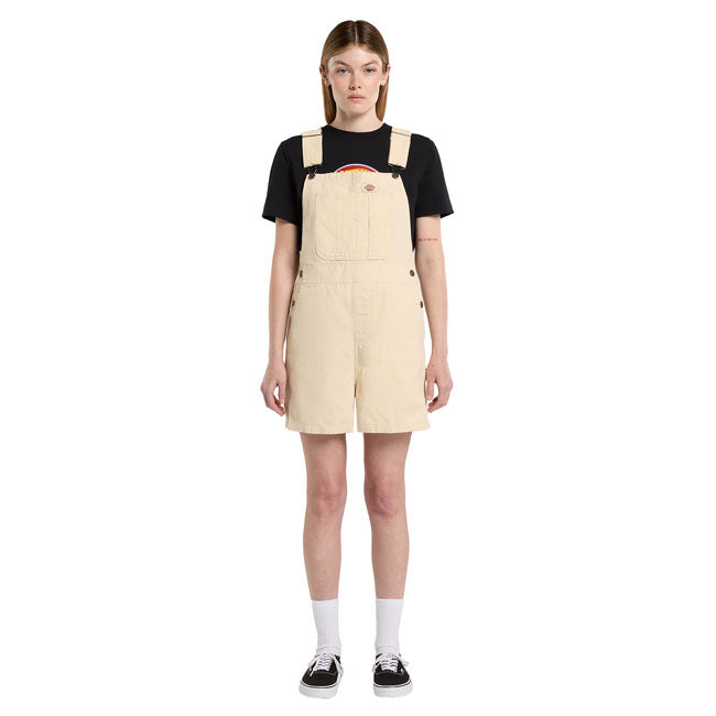 Dickies Canvas short female bib wood ash
