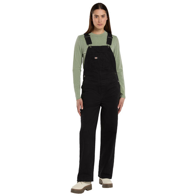 Dickies Loose canvas female bib black