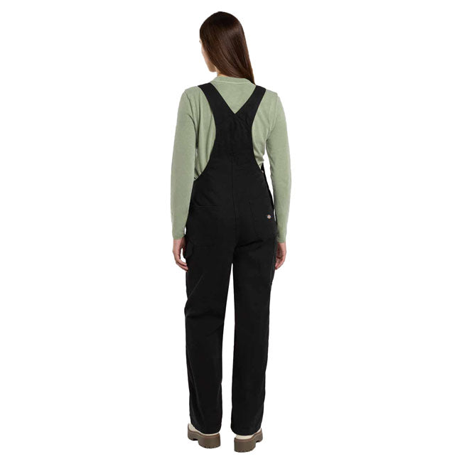 Dickies Loose canvas female bib black