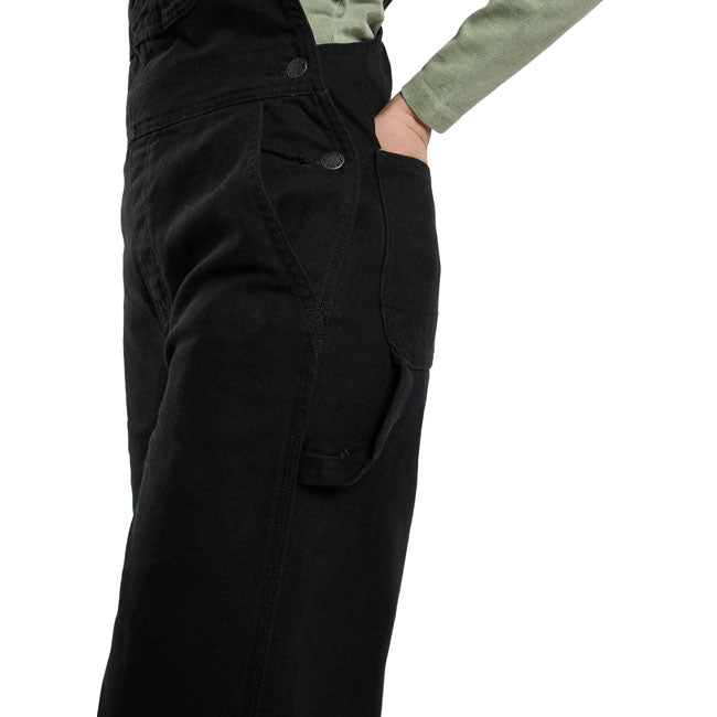 Dickies Loose canvas female bib black