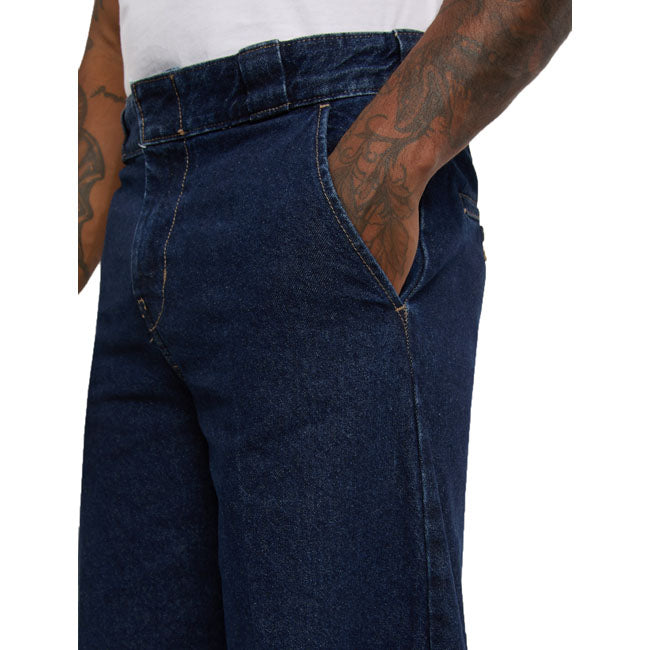 Dickies 877 Barrel leg work jeans dark indigo — W33/L32