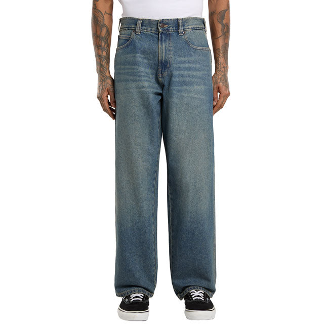 Dickies 958 Baggy work jeans tinted blue — W38/L34