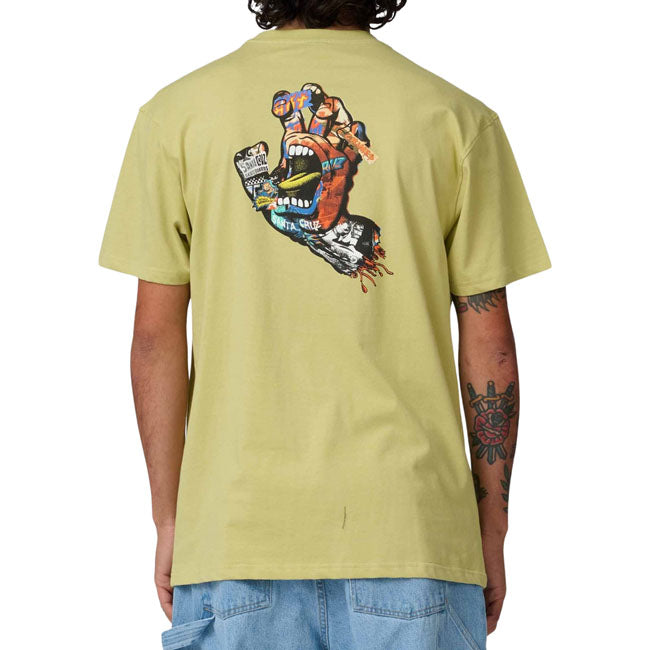 Santa Cruz Collage hand t-shirt faded khaki