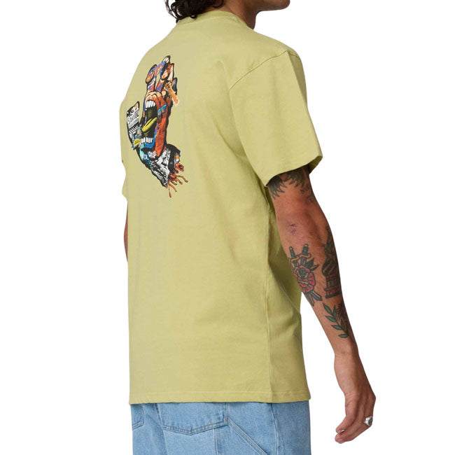 Santa Cruz Collage hand t-shirt faded khaki